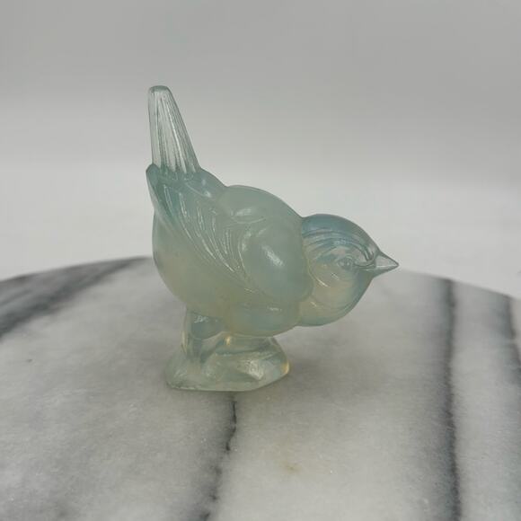Vintage Sabino glass opalescent jumping bird statue - Picture 1 of 5
